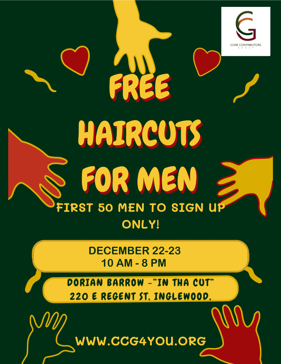 free haircuts for men